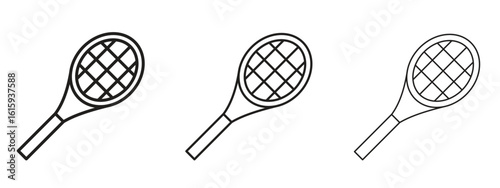 Racket icon symbol for Info Graphic, Design Elements and Websites