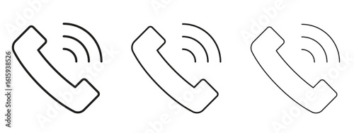 Phone call icon symbol for Info Graphic, Design Elements and Websites
