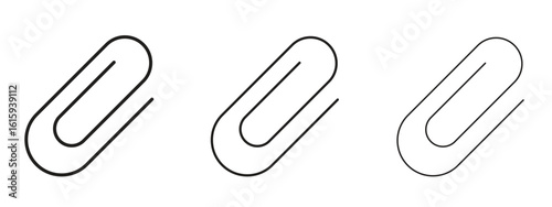 Paperclip icon symbol for Info Graphic, Design Elements and Websites