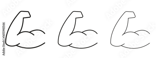 Muscle icon symbol for Info Graphic, Design Elements and Websites