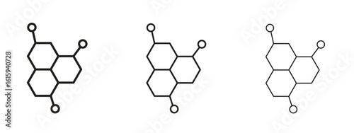 Molecule icon symbol for Info Graphic, Design Elements and Websites