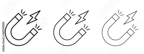 Magnet icon symbol for Info Graphic, Design Elements and Websites