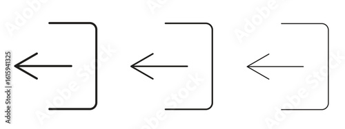 Log out icon symbol for Info Graphic, Design Elements and Websites