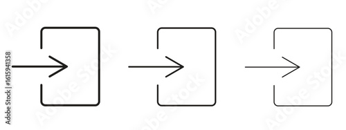 Log in icon symbol for Info Graphic, Design Elements and Websites