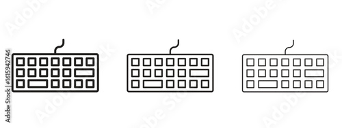 Keyboard icon symbol for Info Graphic, Design Elements and Websites