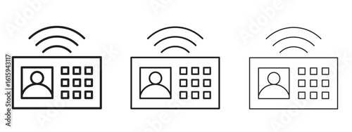 Interphone icon symbol for Info Graphic, Design Elements and Websites