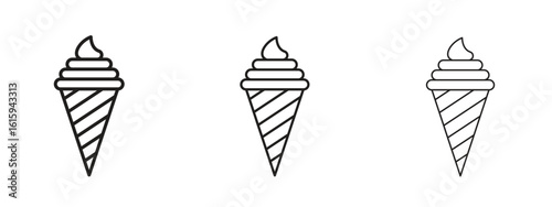 Ice cream icon symbol for Info Graphic, Design Elements and Websites