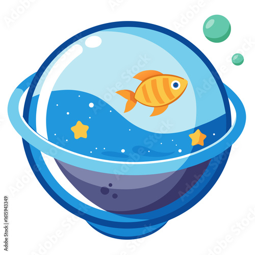 fish in a glass