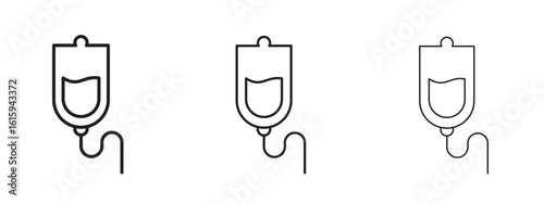 IV bag icon symbol for Info Graphic, Design Elements and Websites