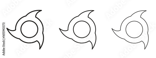 Hurricane icon symbol for Info Graphic, Design Elements and Websites