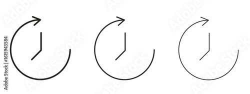 History icon symbol for Info Graphic, Design Elements and Websites