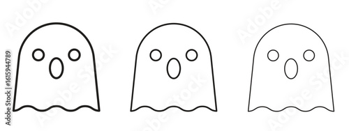 Ghost icon symbol for Info Graphic, Design Elements and Websites