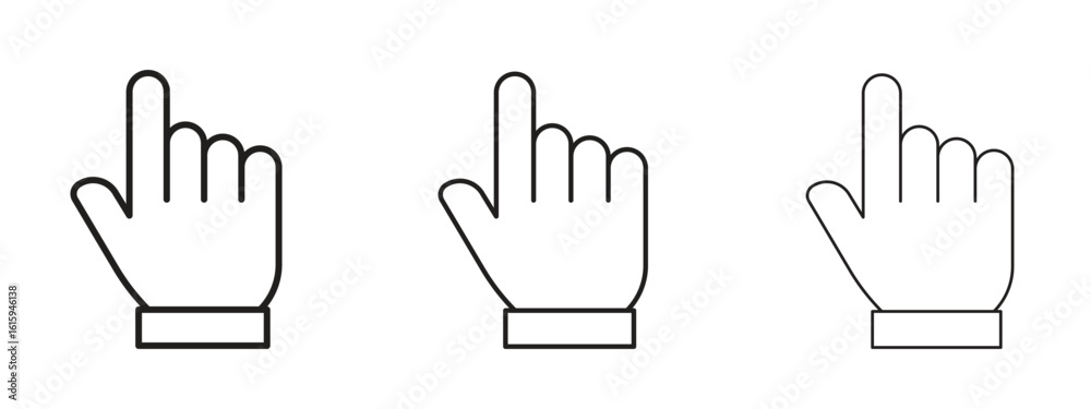Fototapeta premium Finger icon symbol for Info Graphic, Design Elements and Websites