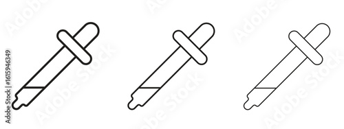 Eye dropper icon symbol for Info Graphic, Design Elements and Websites