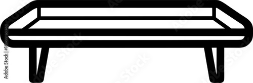 Low Center Table Vector Line Art