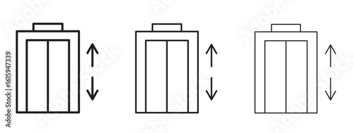 Elevator icon symbol for Info Graphic, Design Elements and Websites