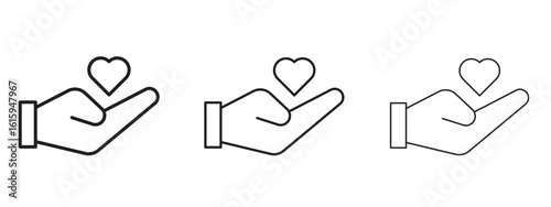 Donate icon symbol for Info Graphic, Design Elements and Websites