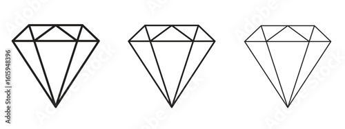 Diamond icon symbol for Info Graphic, Design Elements and Websites