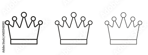 Crown icon symbol for Info Graphic, Design Elements and Websites