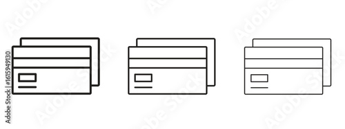 Credit card icon symbol for Info Graphic, Design Elements and Websites