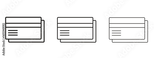 Credit card icon symbol for Info Graphic, Design Elements and Websites