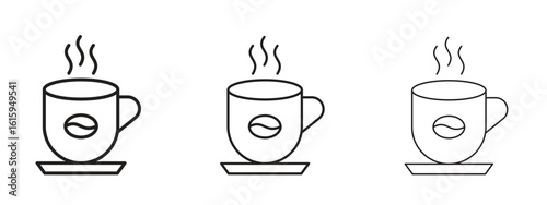Coffee icon symbol for Info Graphic, Design Elements and Websites