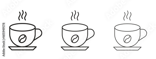 Coffee icon symbol for Info Graphic, Design Elements and Websites