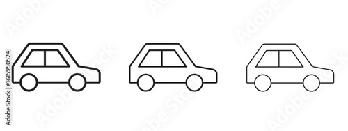 Car icon symbol for Info Graphic, Design Elements and Websites