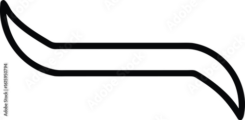 Minimal scrollbar arrow vector icon for user interface navigation, Scrollbar arrow icon, Scroll arrow vector symbol, UI scroll button arrow

