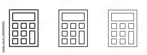 Calculator icon symbol for Info Graphic, Design Elements and Websites