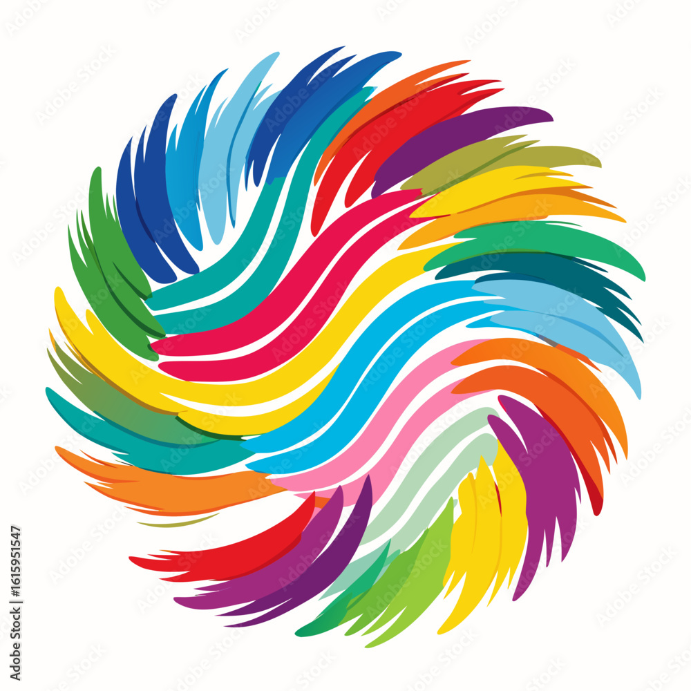 Obraz premium abstract colorful wave