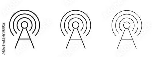 Broadcast icon symbol for Info Graphic, Design Elements and Websites