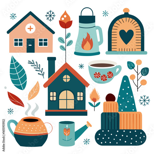 set of house icons