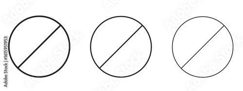 Blocked icon symbol for Info Graphic, Design Elements and Websites