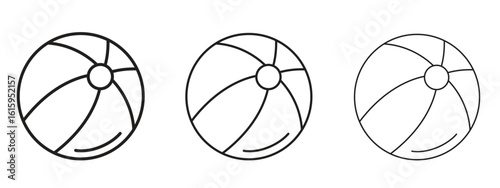 Beach ball icon symbol for Info Graphic, Design Elements and Websites