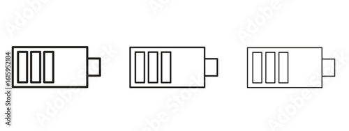 Battery icon symbol for Info Graphic, Design Elements and Websites