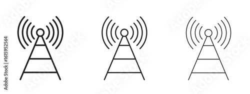 Antenna icon symbol for Info Graphic, Design Elements and Websites