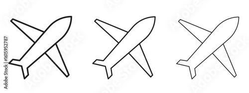Airplane icon symbol for Info Graphic, Design Elements and Websites