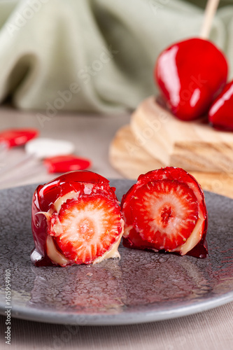 Delicious Brazilian dessert called Strawberry of Love - Morango do Amor