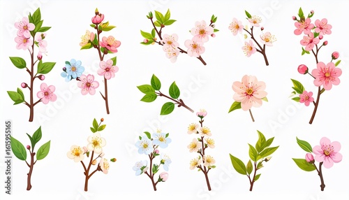 Wallpaper Mural Collection of  Blooming Spring Cherry Blossoms Torontodigital.ca