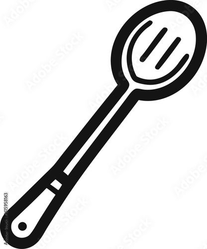 Kitchen Skimmer for Frying or Straining Outline