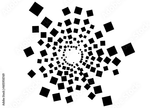 Vector pattern in the form of an explosion. Modern design element. for printing, advertising. Vector background. Flying fragments