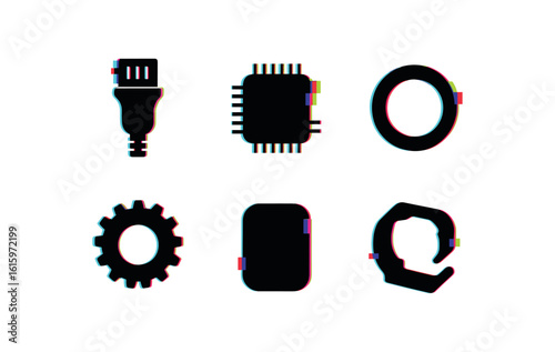 isolated backgond electronic ar selector bus connector electronic ar selector firmware chip electronic ar selector grommet seal electronic ar selector track wheel electronic ar selector