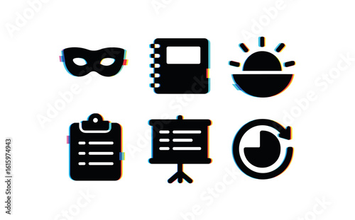 isolated backgond day mask day planner notebook day brightness meter day timesheet day schedule board day cycle wheel