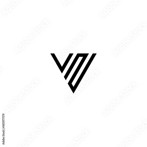 vn letter vector logo abstract