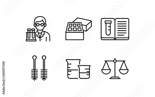 straight perfect stroke icon mono icons style isolated scientist centrifu tube rack scientist sample stora bo scientist lab notebook scientist test tube bsh scientist beaker scientist scale