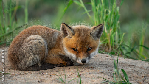 Baby Red Fox (Vulpes vulpes)