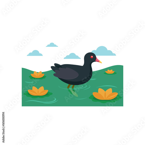 vector illustration of a bird