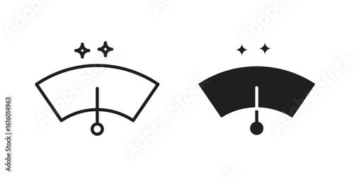 Wiper icon for social media, app, and web design. Vector illustration.