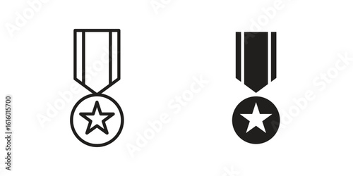 Veteran icon for social media, app, and web design. Vector illustration.